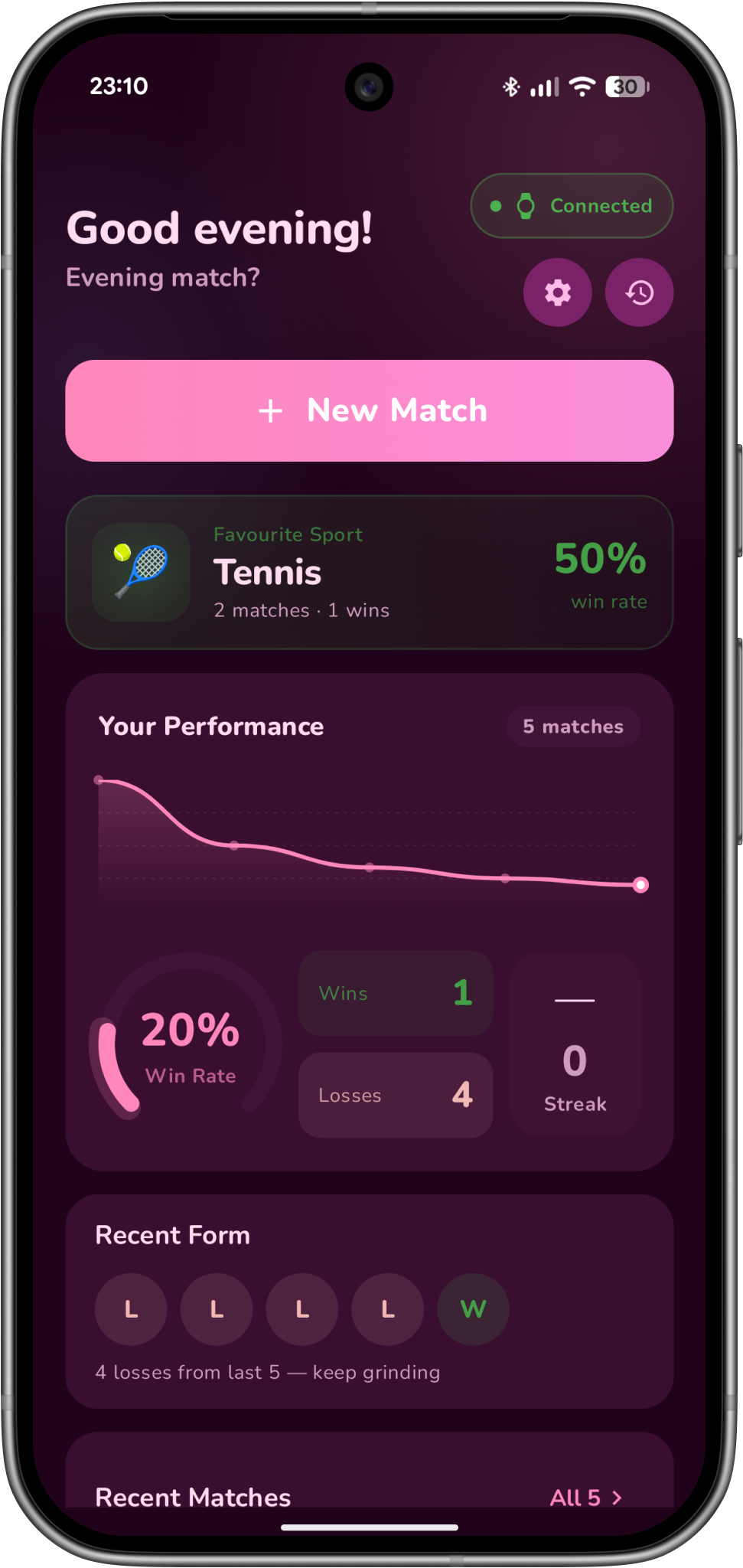 Scoreon app screenshot